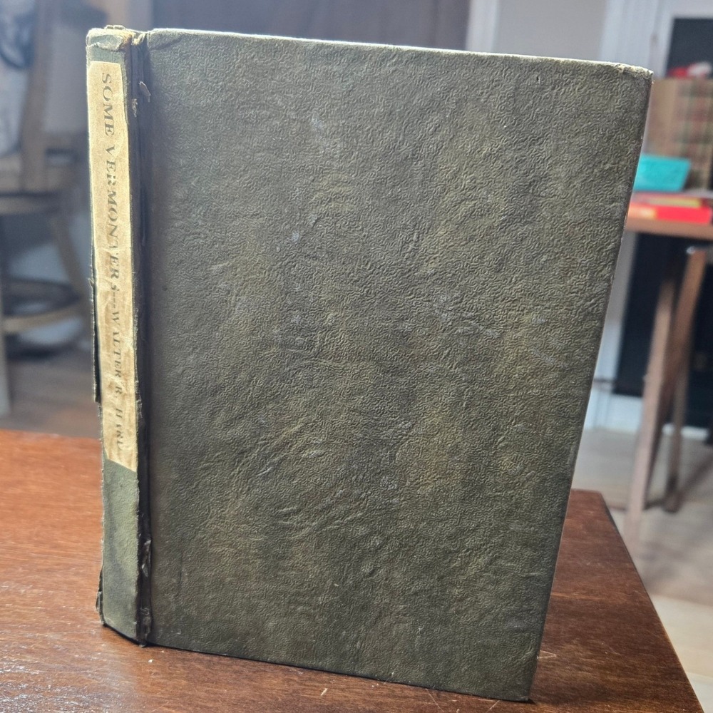 Richard G Badger Some Vermonters Walter R Hard 1928 Antique Poetry Book